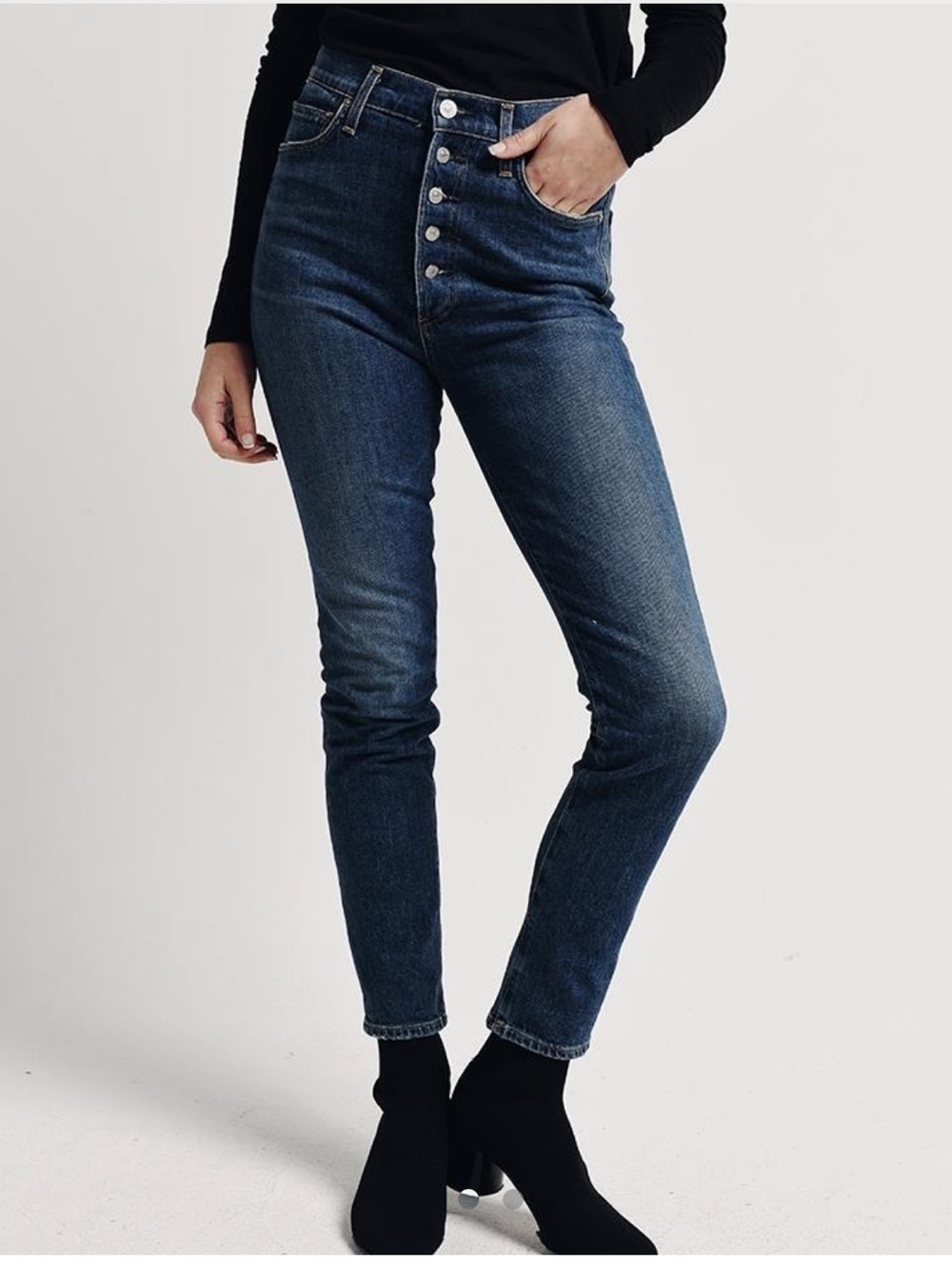 Citizens Of Humanity Olivia High-Rise Slim Premium Denim Jeans
